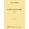 24 Pièces en style libre Volume 1 Op. 31