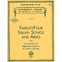 24 Italian Songs And Arias Vx Haute + cd